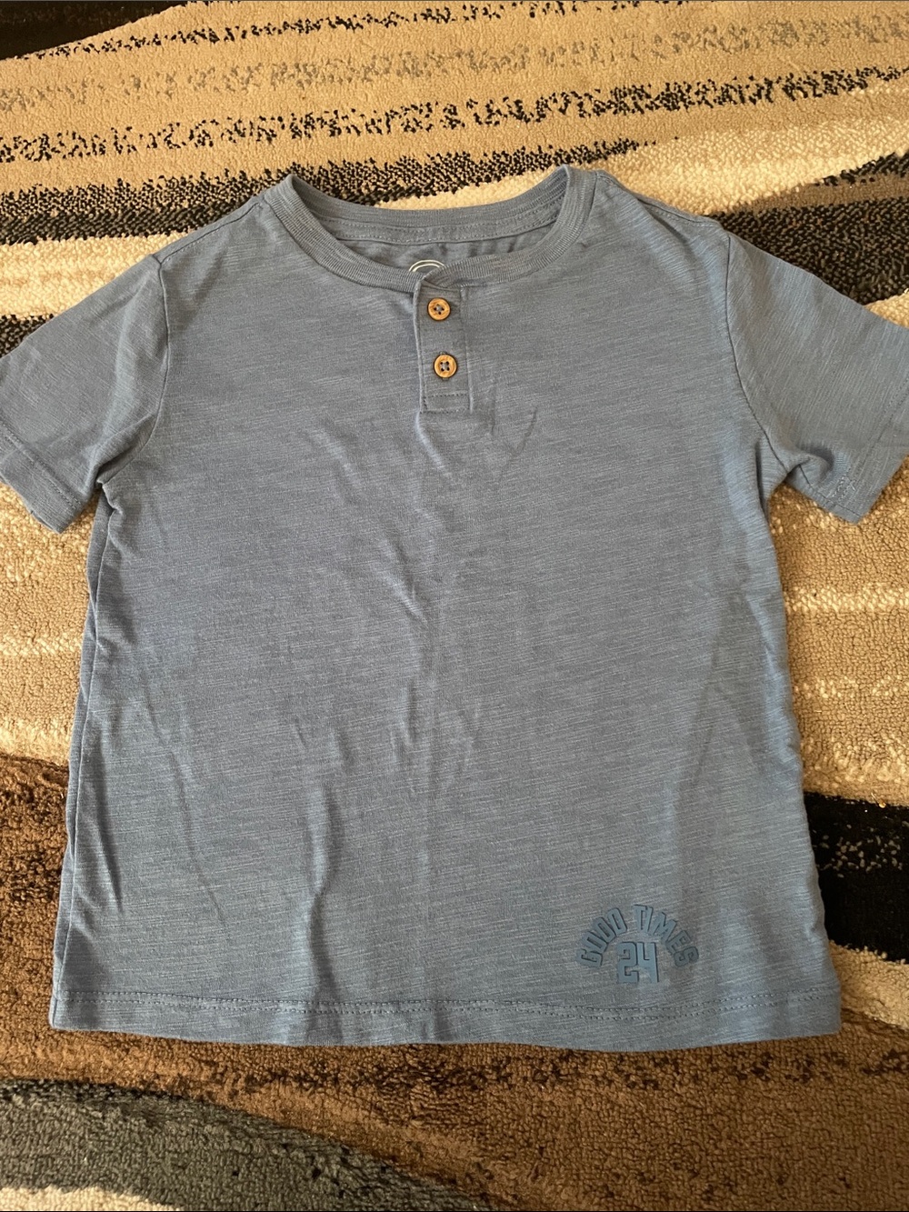 Wonder Nation light blue short sleeve boys shirt